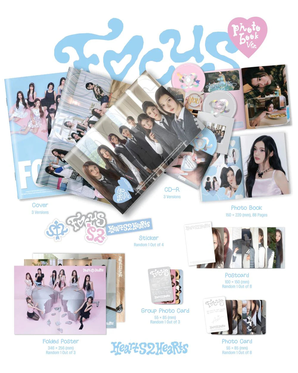 Hearts2Hearts - FOCUS [Photobook Ver]