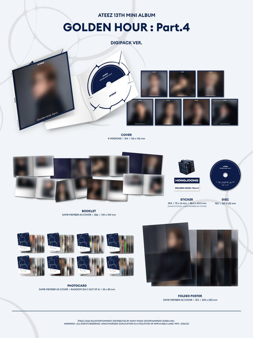 ATEEZ - GOLDEN HOUR : Part.4 [Digipack Ver]