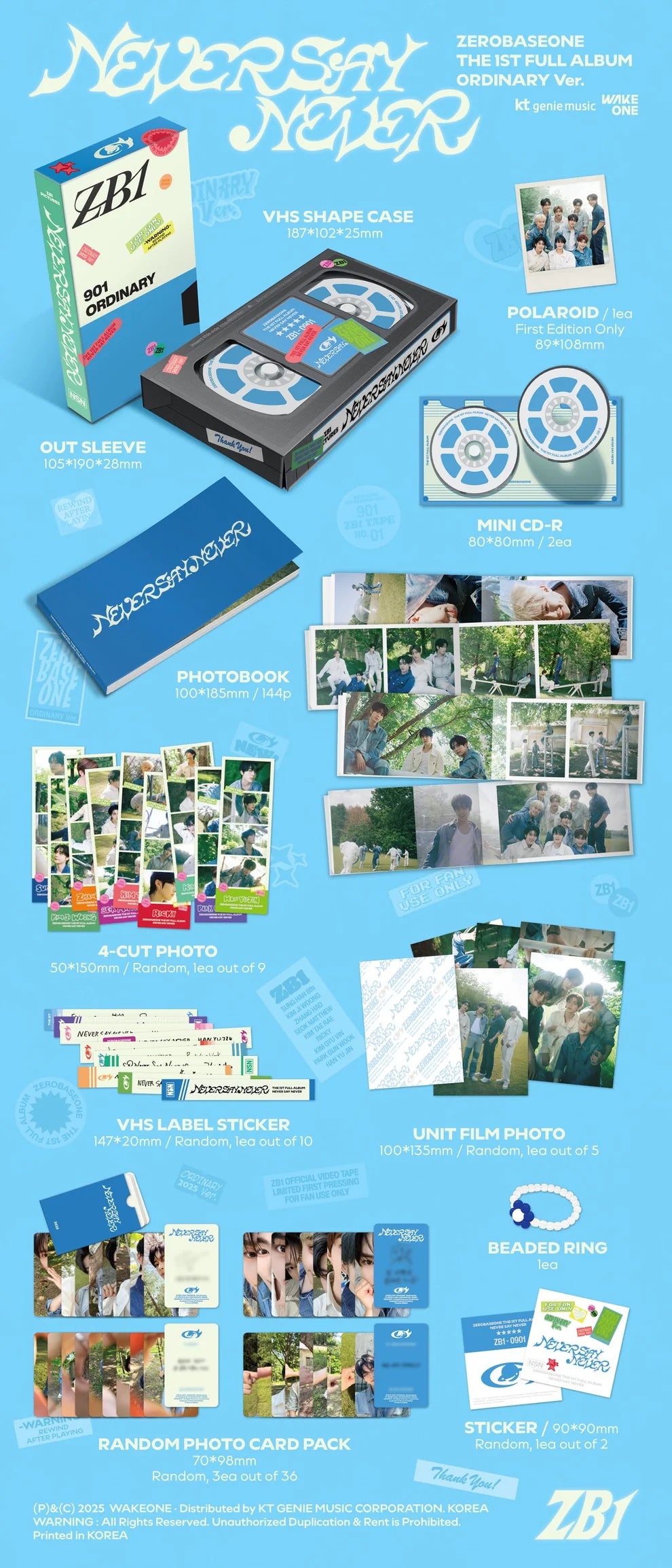ZEROBASEONE - NEVER SAY NEVER [Photobook Ver]